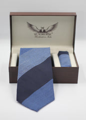 Block Striped Cashmere Tie Set