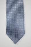 Blue Houndstooth Cashmere Tie Set