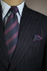 Two Tone Striped Cashmere Tie Set