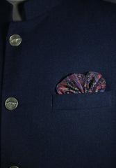 Blood Paisley Pocket Square