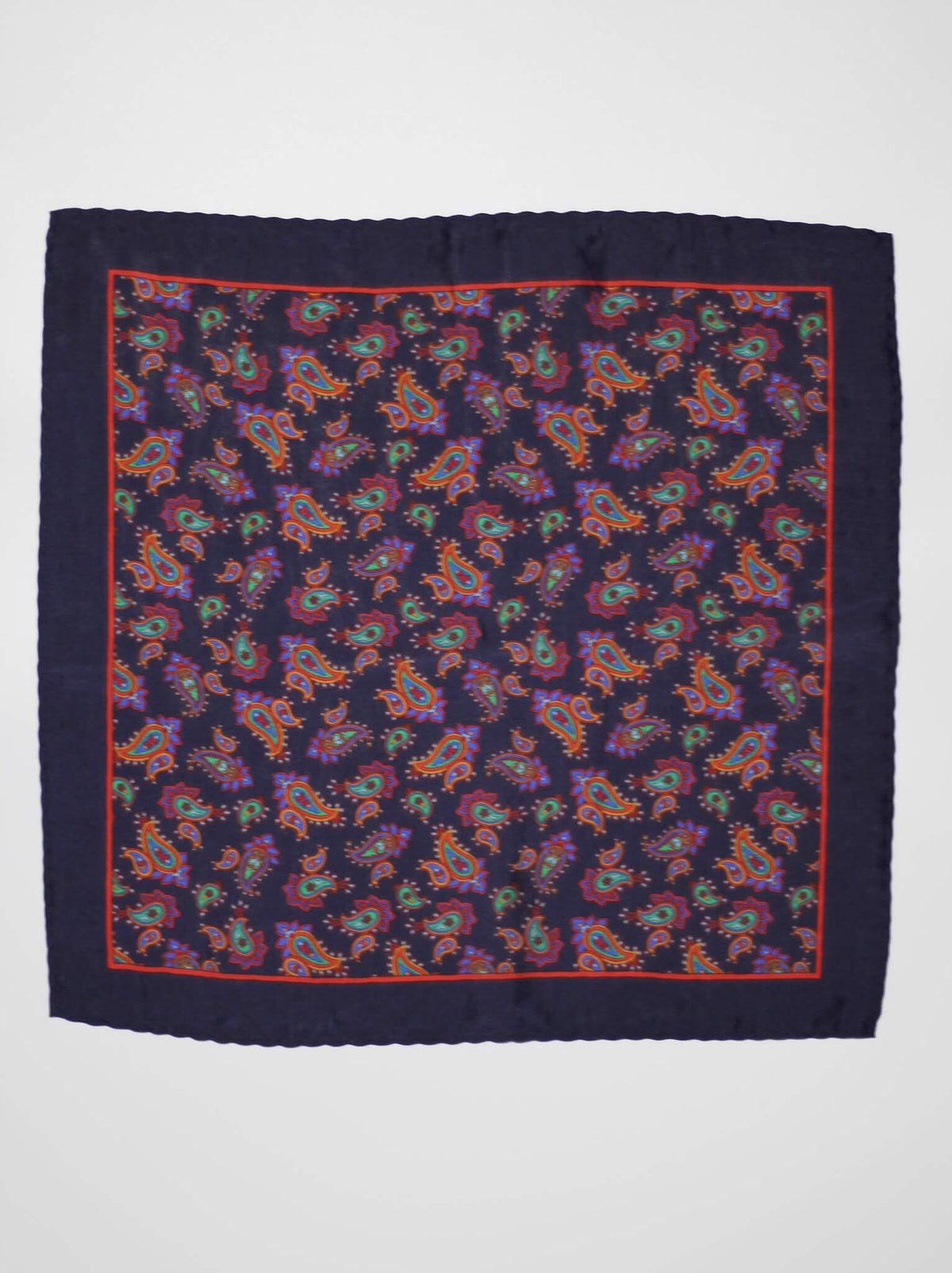 Vibrant Paisley Pocket Square