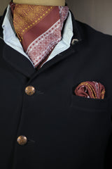 Maroon Abstract Pattern Cravat