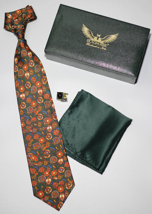 Florence Medallion Silk Tie Set