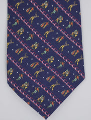 Navy Golfer Silk Tie Set