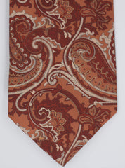 Brick Paisley Silk Tie Set