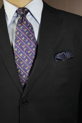 Navy Golfer Silk Tie Set