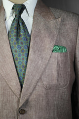 Olive Green Medallion Tie Set