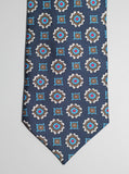 Dark Teal Geometric Tie Set