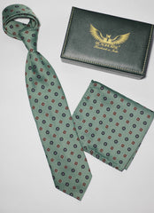 Pista Green Medallion Tie Set