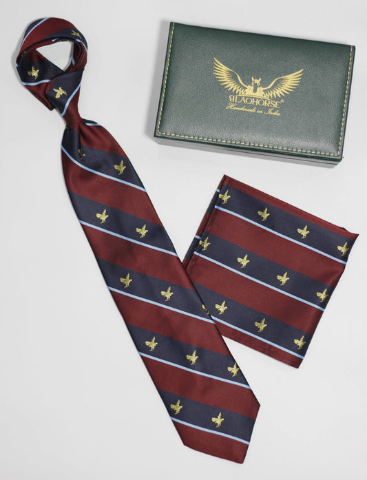 Flying Eagle Striped Tie Set