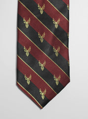 Antlered Maroon And Black Tie Set