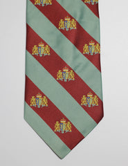 Coat Of Arms Pista And Red Striped Tie Set