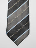 Horsebit Striped Tie Set
