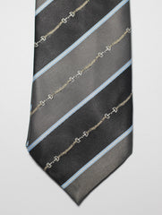 Horsebit Striped Tie Set