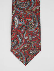 Barbuda Red Paisley Silk Tie Set