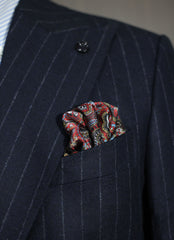 Red Paisley Pocket Square