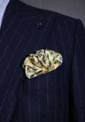 Lemon Medallion Pocket Square