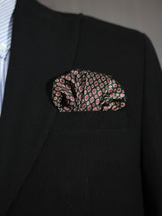 Ruby Medallion Pocket Square