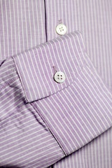 Lavender Classic Stripe Oxford Shirt