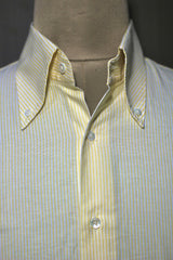 Lemon Bengal Stripe Oxford Cotton Shirt