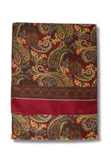 Burnt Orange Paisley Long Scarf