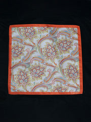 Orange Floral Long Scarf