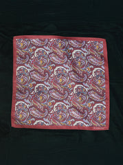 Maroon Floral Paisley Long Scarf