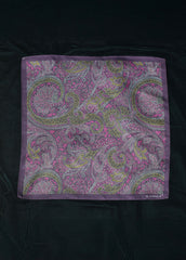 Purple and Pink Paisley Long Scarf