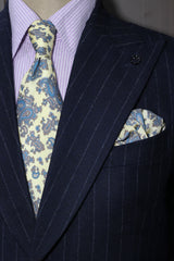 Aqua Butter Paisley Silk Tie Set