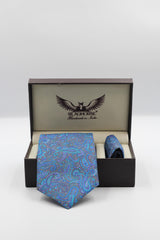 Shades Of Blue Silk Tie Set