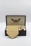 Lemon Medallion Silk Tie Set