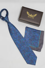 Shades Of Blue Silk Tie Set