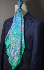 Sea Green And Blue Neck Scarf