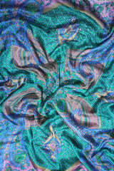 Sea Green And Blue Neck Scarf