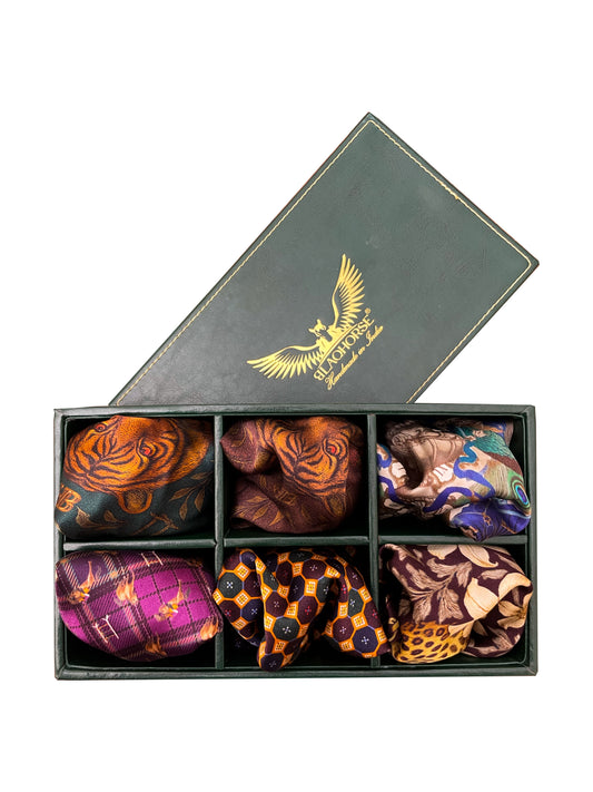 The Regal Six - Festive Pocket Squares Bundle