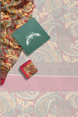 Burnt Orange Paisley Long Scarf