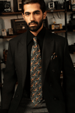 Tiger In The Woods Tie Set