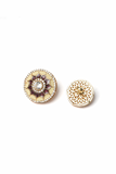 Ivory Regal Crest Button Set ( Set 7 big and 6 small )