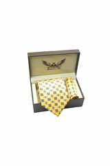 Lemoncello Mandala Silk Tie Set