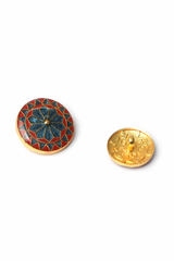 Terracotta Mosaic Button Set ( Set 7 big and 6 small )