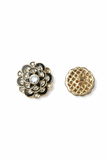 Antique Crystal Bloom Button Set ( Set 7 big and 6 small )