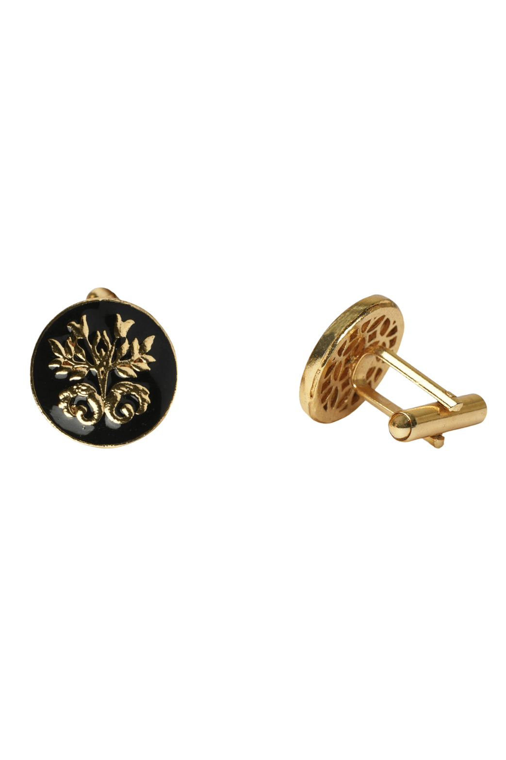 Zafar Noir Crest Cufflinks