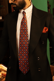 Burnt Orange Medallion Silk Tie Set