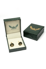 Zafar Noir Crest Cufflinks