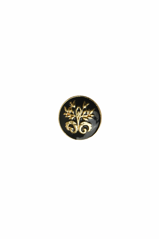 Zafar Noir Crest Cufflinks