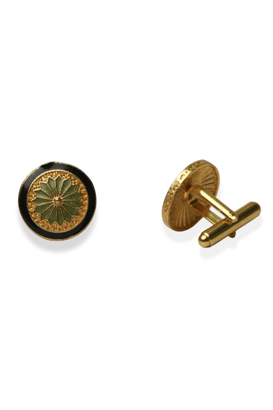 Zafraan Rosette Cufflinks