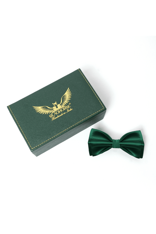 Emerald Green Satin Bow Tie