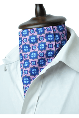 Floral Medallion Pink Cravat