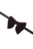 Burgundy Velvet Butterfly Bow Tie