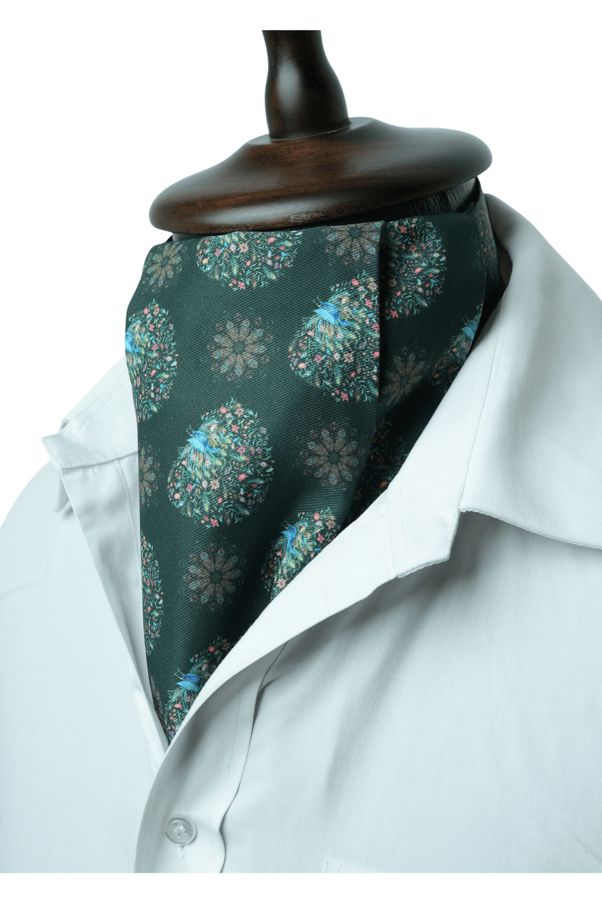 Indian Peacock Green Cravat